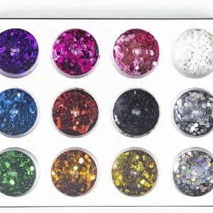 20078.1- GLITTER CONFETI REDONDA*12