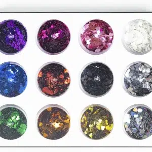 20078.2- GLITTER CONFETI CORAZON*12