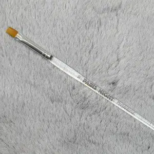 20163C.10- PINCEL GEL PALO TRASPARENTE CHATO #10