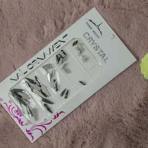 2022L-NT- CRISTAL GOTA LARGA TRANSPARENTE NEGRA