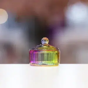 20672.2- VASO CON TAPA VIDRIO TORNASOL CILINDRO