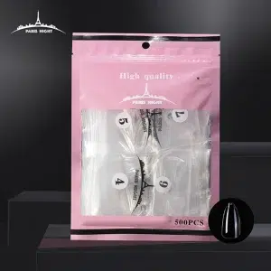 20751.4- TIPS SOFT GEL ALMENDRA *500 EN BOLSA TRANSPARENTE