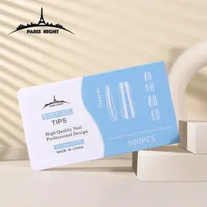 20753.3- TIPS SOFT GEL COFFIN *500 SET LARGA EN CAJA