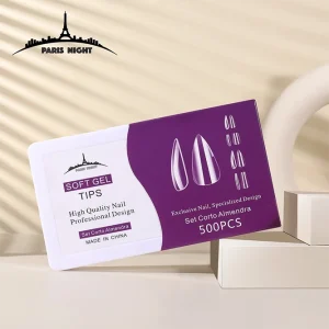 20759.4- TIPS SOFT GEL ALMENDRA *500 SET CORTA EN CAJA