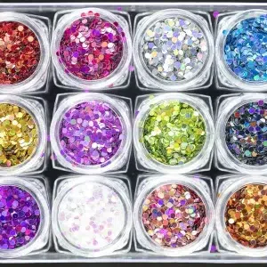 21012- GLITTER REDONDA *12