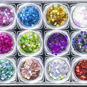 21014- GLITTER CORAZON*12