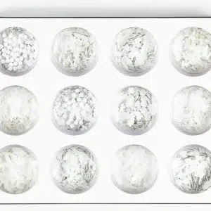 22102- GLITTER BLANCA VARIA FORMA *12