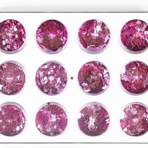 22104- GLITTER ROSA VARIA FORMA *12