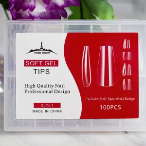 20253.1- TIPS SOFT GEL COFFIN*100PCS #1 EN CAJA