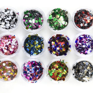 20078 GLITTER CONFETI MUTI REDONDA*12